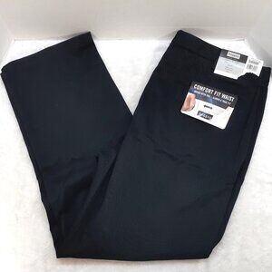 Haggar Black Label Pants Mens 40x32 Classic American Fit Black Pleated Vtg NWT